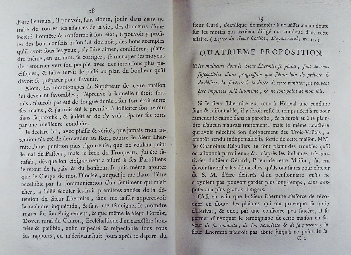 Memoir For Mr. Barthélémy-louis-martin De Chaumont, Bishop Of St. Diez, Paperback, 1789.-photo-2
