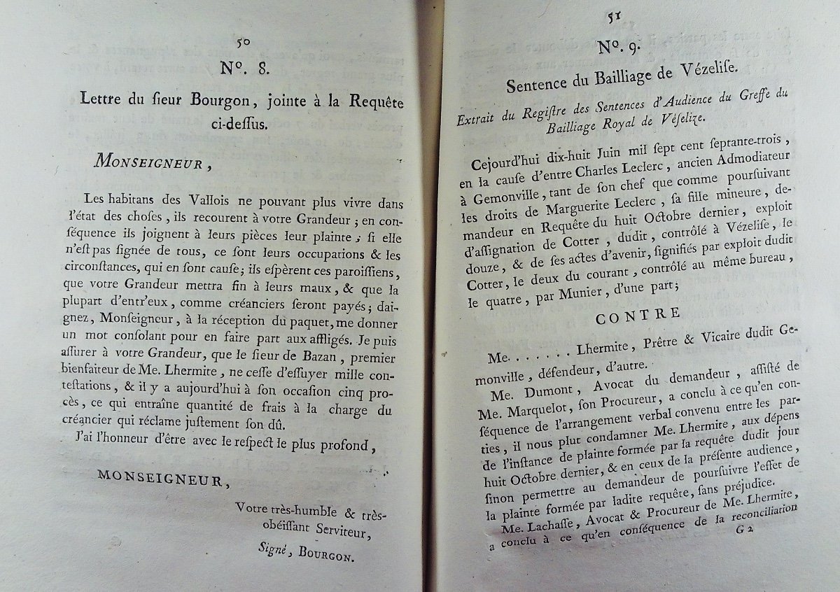 Mémoire pour M. Barthélémy-Louis-Martin de Chaumont, Évêque de St. Diez, broché, 1789.-photo-7