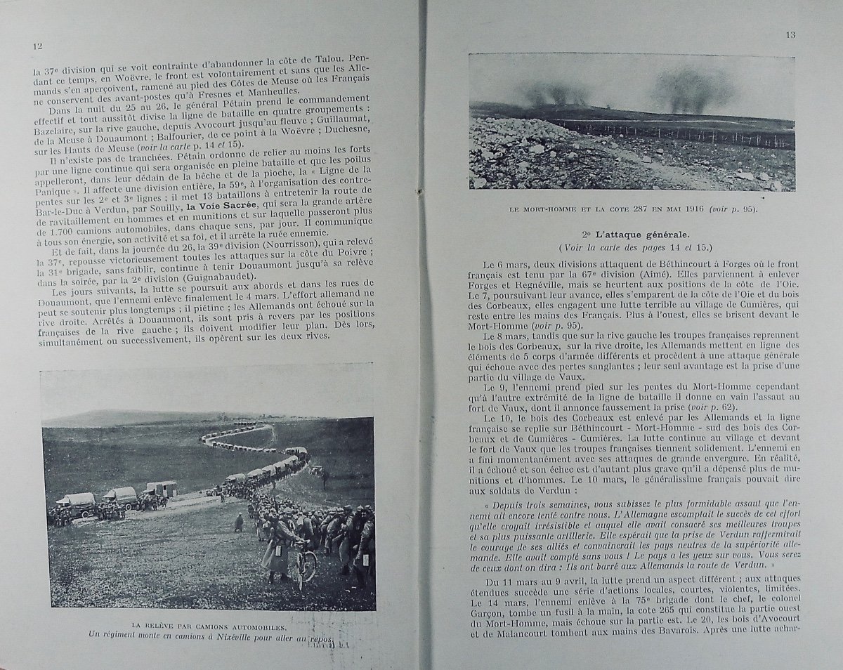 Michelin Illustrated Guide To The Battlefields (1914-1918): The Battle Of Verdun (1914-1918).-photo-4