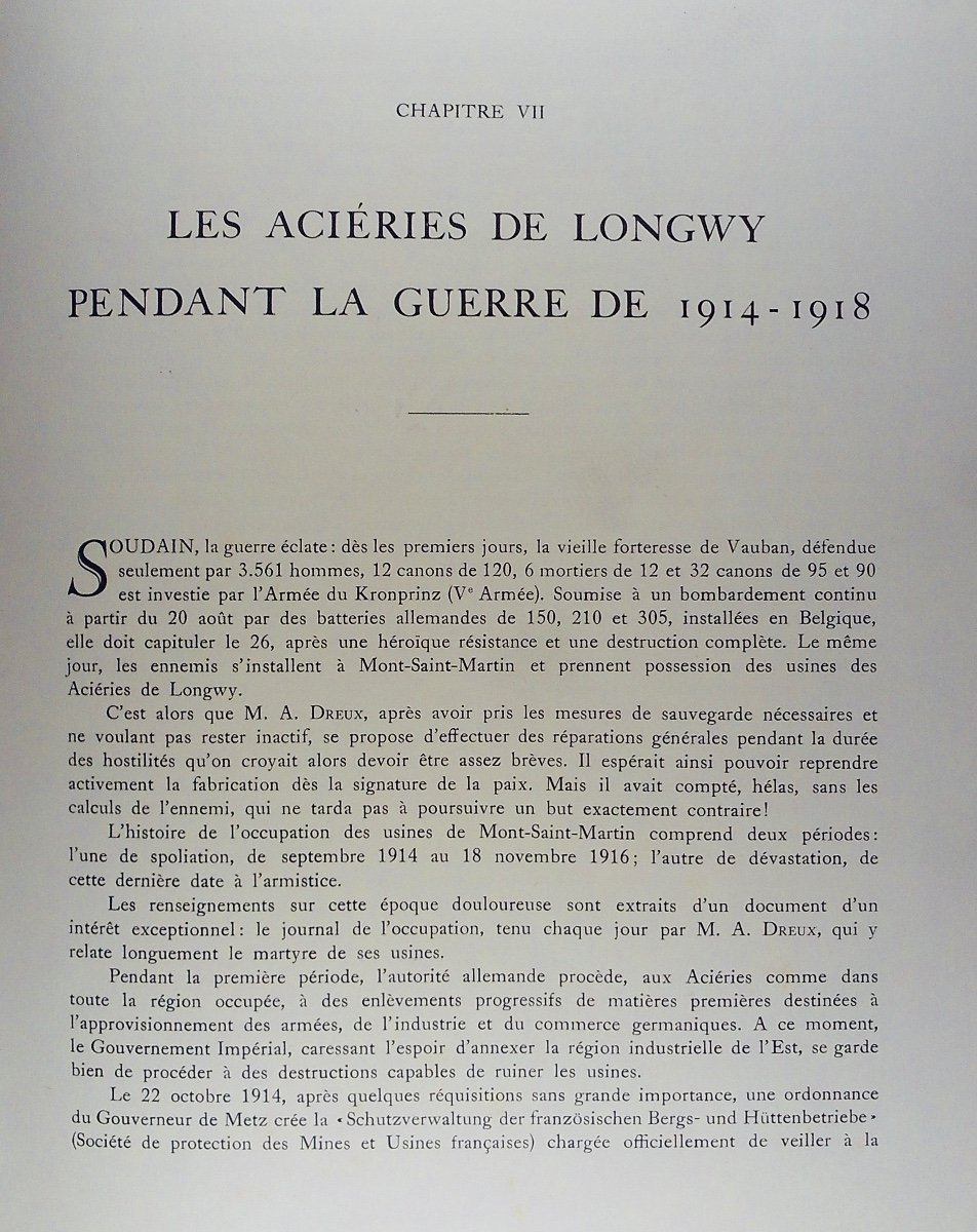 Longwy Steelworks 1880-1930. Mulhouse, Braun Et Cie, 1930, Paperback.-photo-4