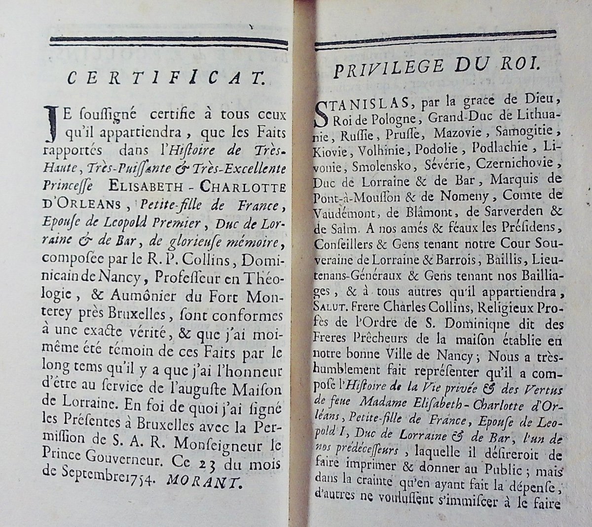 COLLINS (R.P.) - Histoire de la vie de son altesse royale Elisabeth-Charlotte d'Orléans. 1762.-photo-5