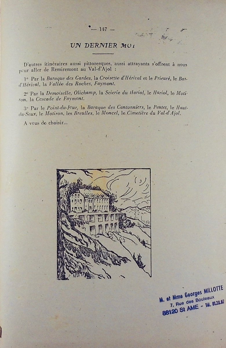 Cordier (jean) - At Our Place! In The Land Of Romaric. Remiremont, The Coquette Of The Vosges. 1946.-photo-2