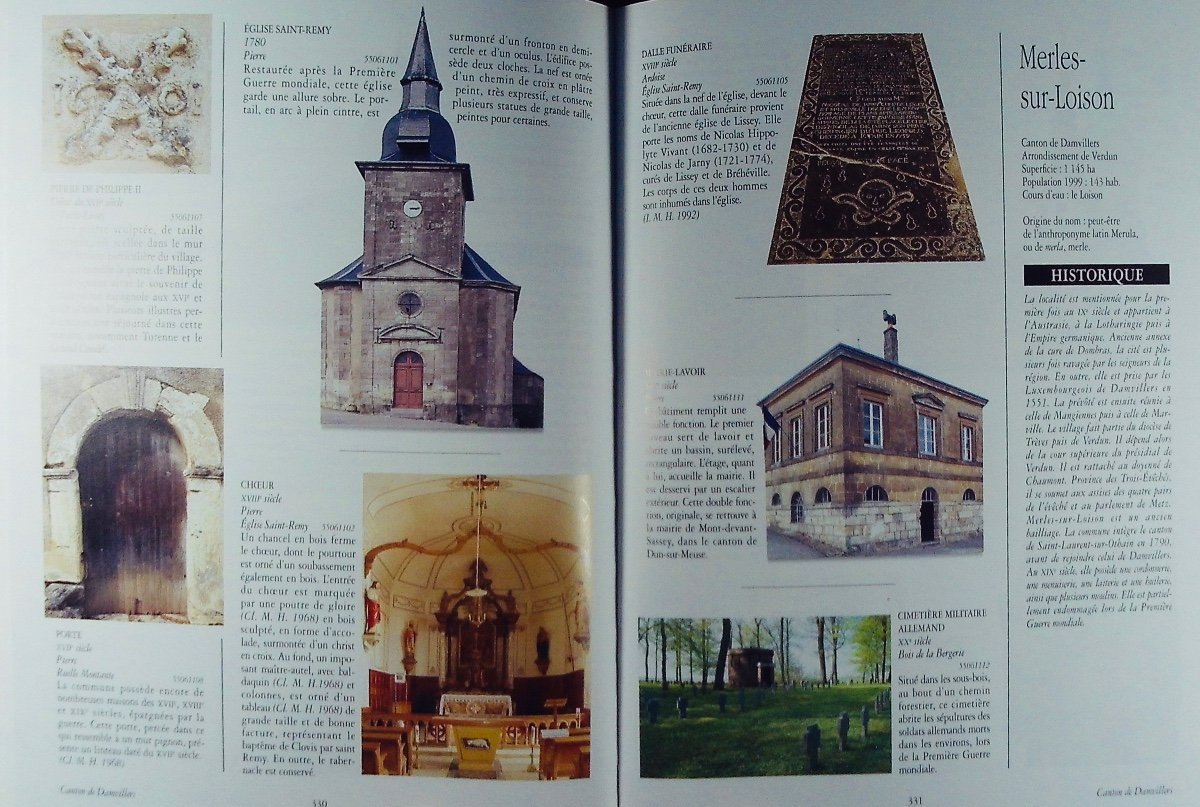 DELESALLE  - Le patrimoine des Communes de la Meuse. Flohic, 1999. cartonnages d'éditeur.-photo-2