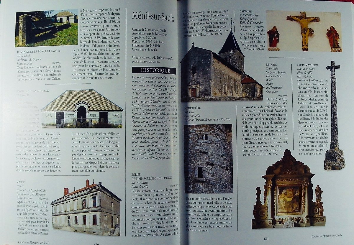 DELESALLE  - Le patrimoine des Communes de la Meuse. Flohic, 1999. cartonnages d'éditeur.-photo-4