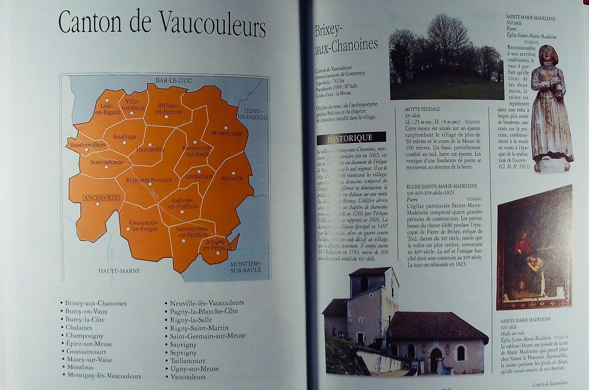 DELESALLE  - Le patrimoine des Communes de la Meuse. Flohic, 1999. cartonnages d'éditeur.-photo-8