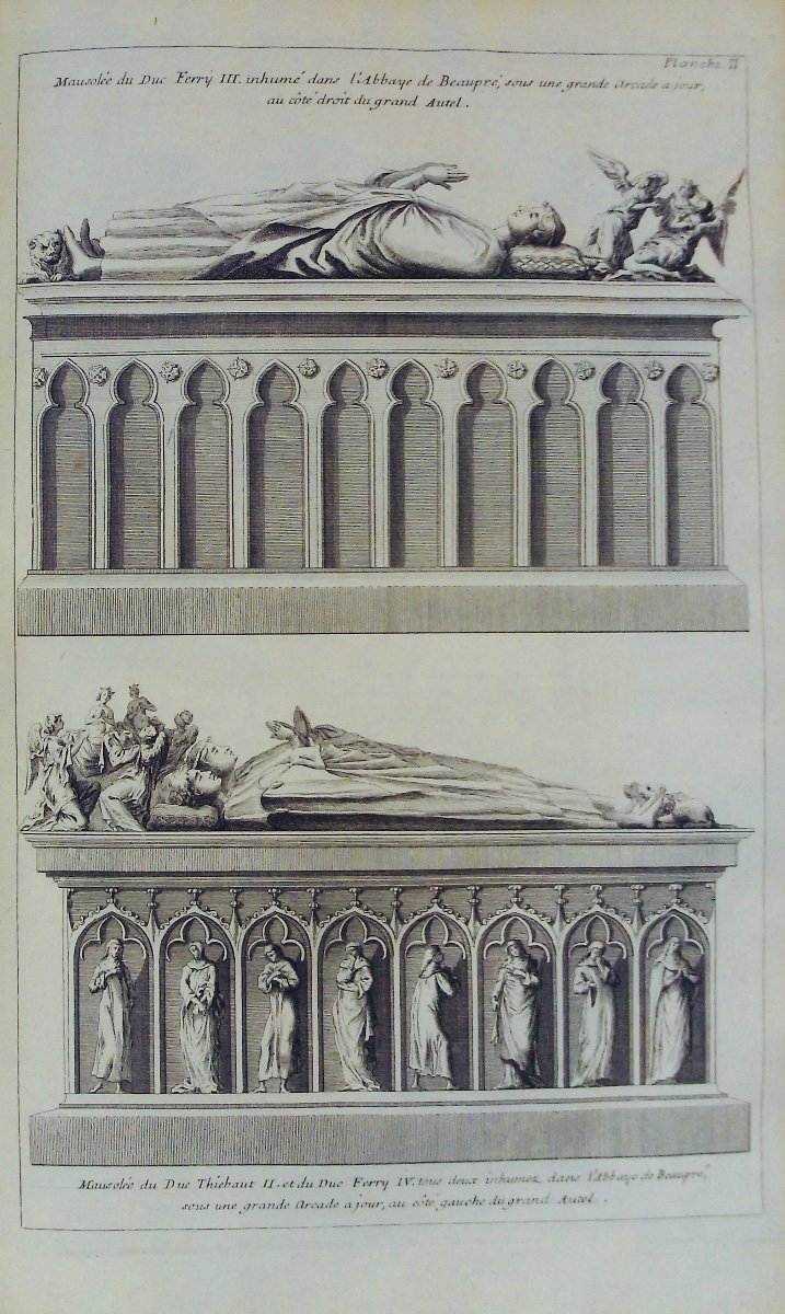 DOM CALMET (Augustin) - Histoire ecclésiastique et civile de Lorraine. 1728, 3 volumes d'époque-photo-5