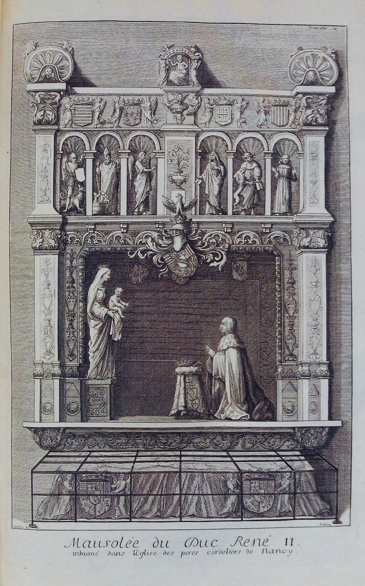 DOM CALMET (Augustin) - Histoire ecclésiastique et civile de Lorraine. 1728, 3 volumes d'époque