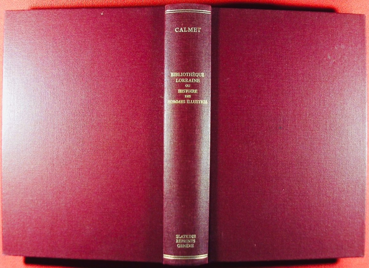 DOM CALMET (Augustin) - Bibliothèque Lorraine ou Histoire des hommes illustres. 1971, Slatkine.-photo-2