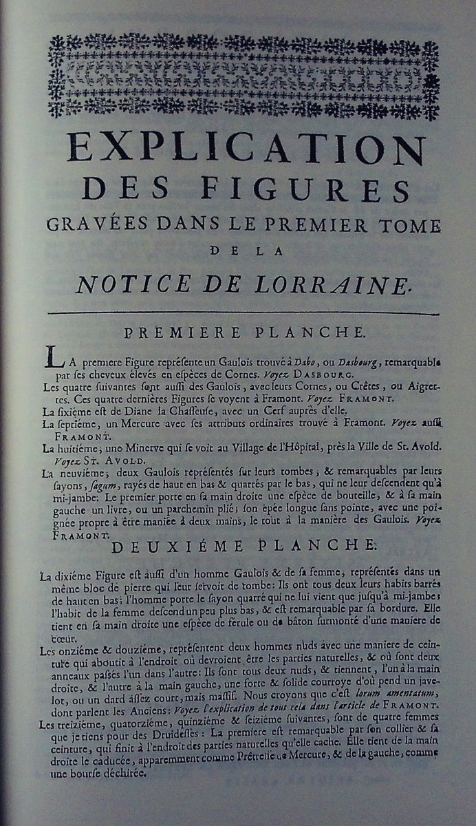 DOM CALMET (Augustin) - Notice de la Lorraine. Éditions du Palais Royal, 1973, reliure moderne.-photo-3