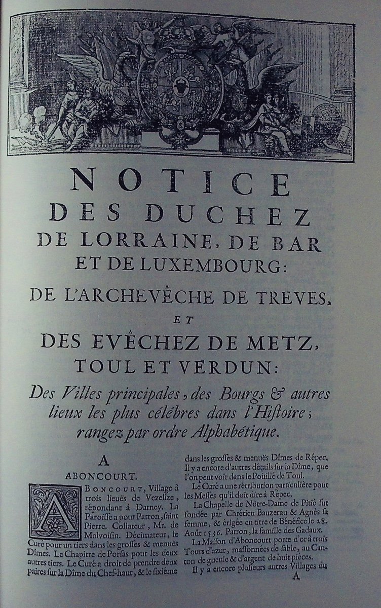 Dom Calmet (augustin) - Notice Of Lorraine. éditions Du Palais Royal, 1973, Modern Binding.-photo-7
