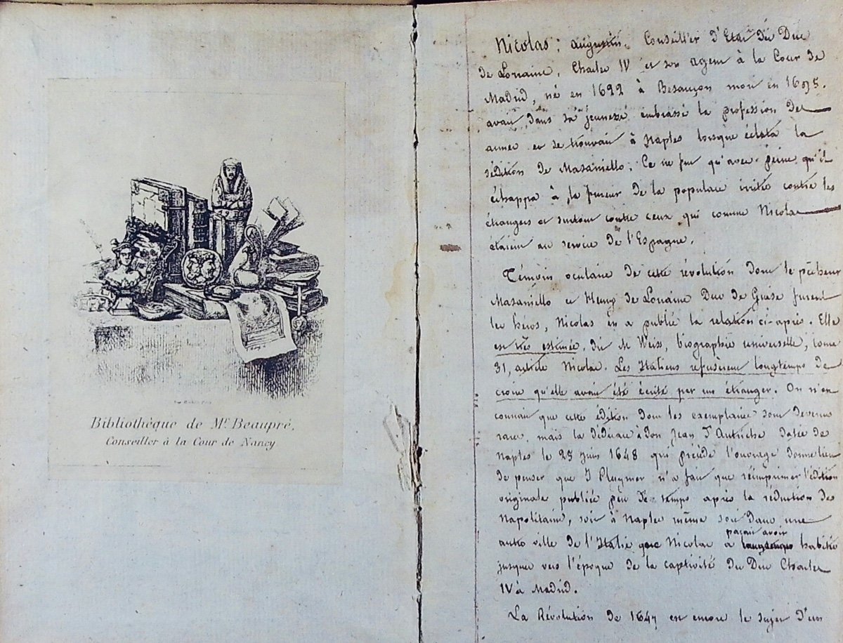 Don Nicolai - Historia Dell'ultimate Rivoluzione Della Cita Di Napoli. 1660, Vellum Binding.-photo-2