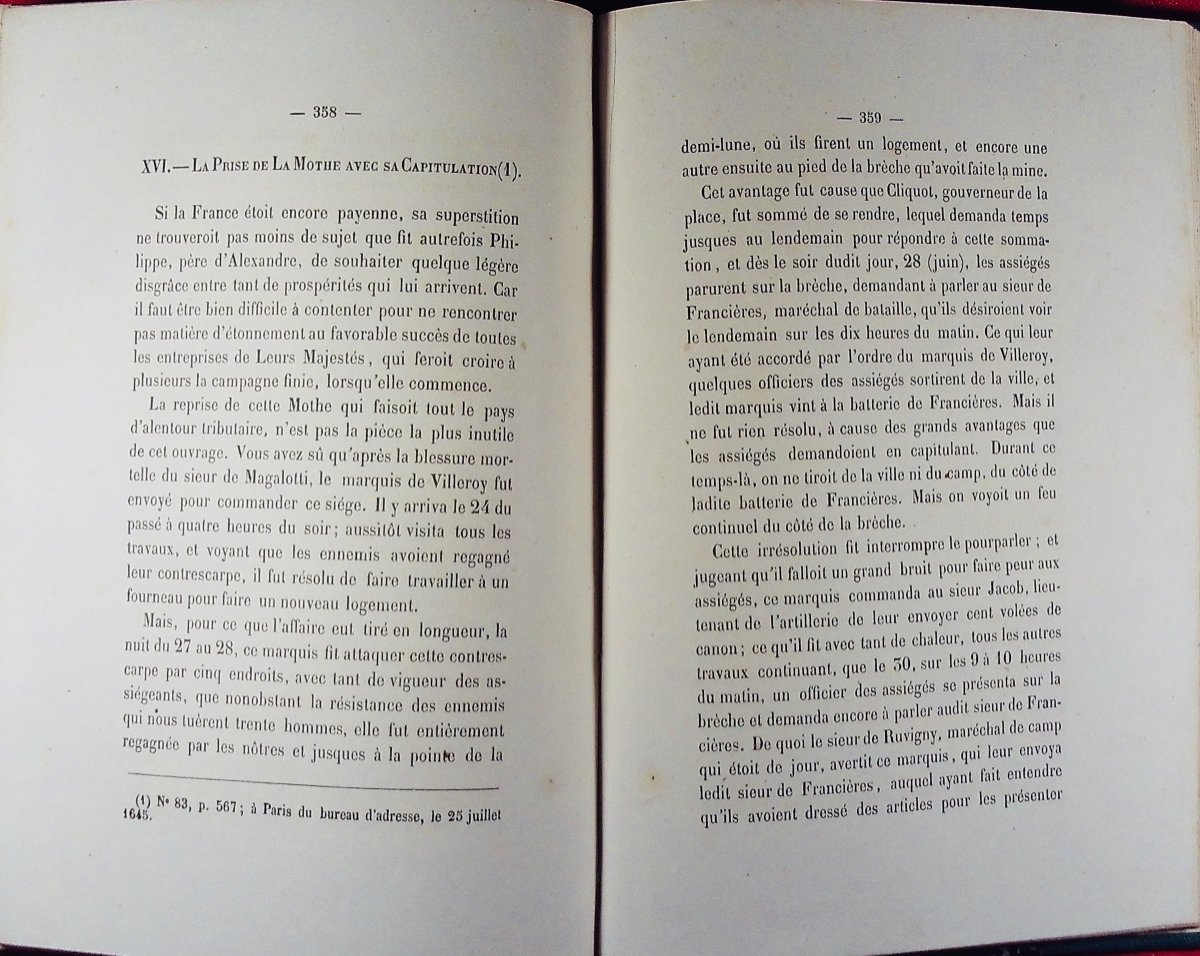 DU BOYS DE RIOCOUR - Relation des sièges et du blocus de La Mothe (1634-1642-1645). 1861.-photo-5