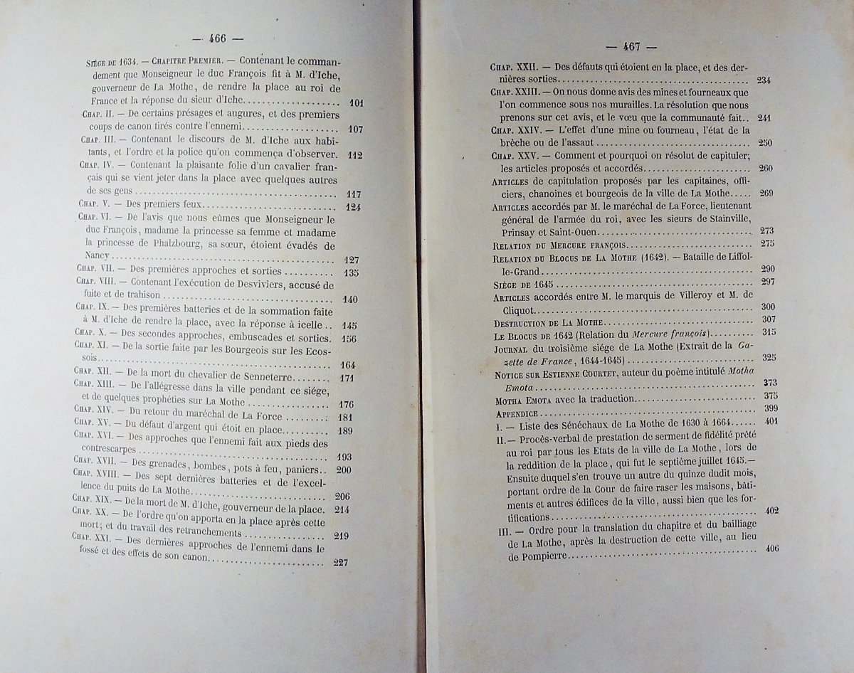 DU BOYS DE RIOCOUR - Relation des sièges et du blocus de La Mothe (1634-1642-1645). 1861.-photo-6