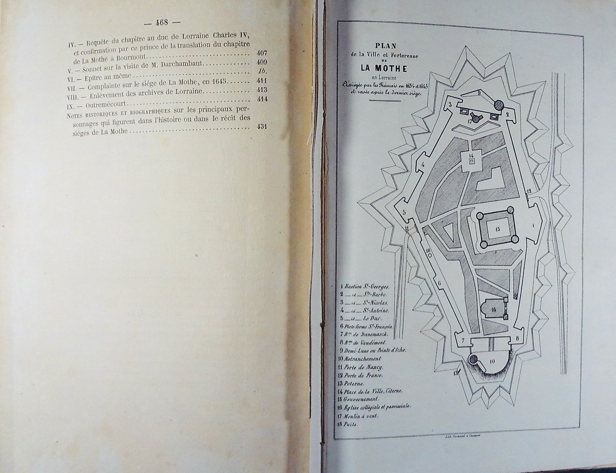 DU BOYS DE RIOCOUR - Relation des sièges et du blocus de La Mothe (1634-1642-1645). 1861.-photo-7