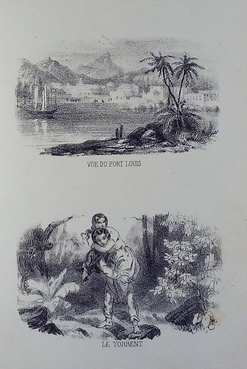 Dugard (adolphe) - Paul & Virginie By Bernardin De Saint-pierre Told To Children. Around 1830.-photo-2