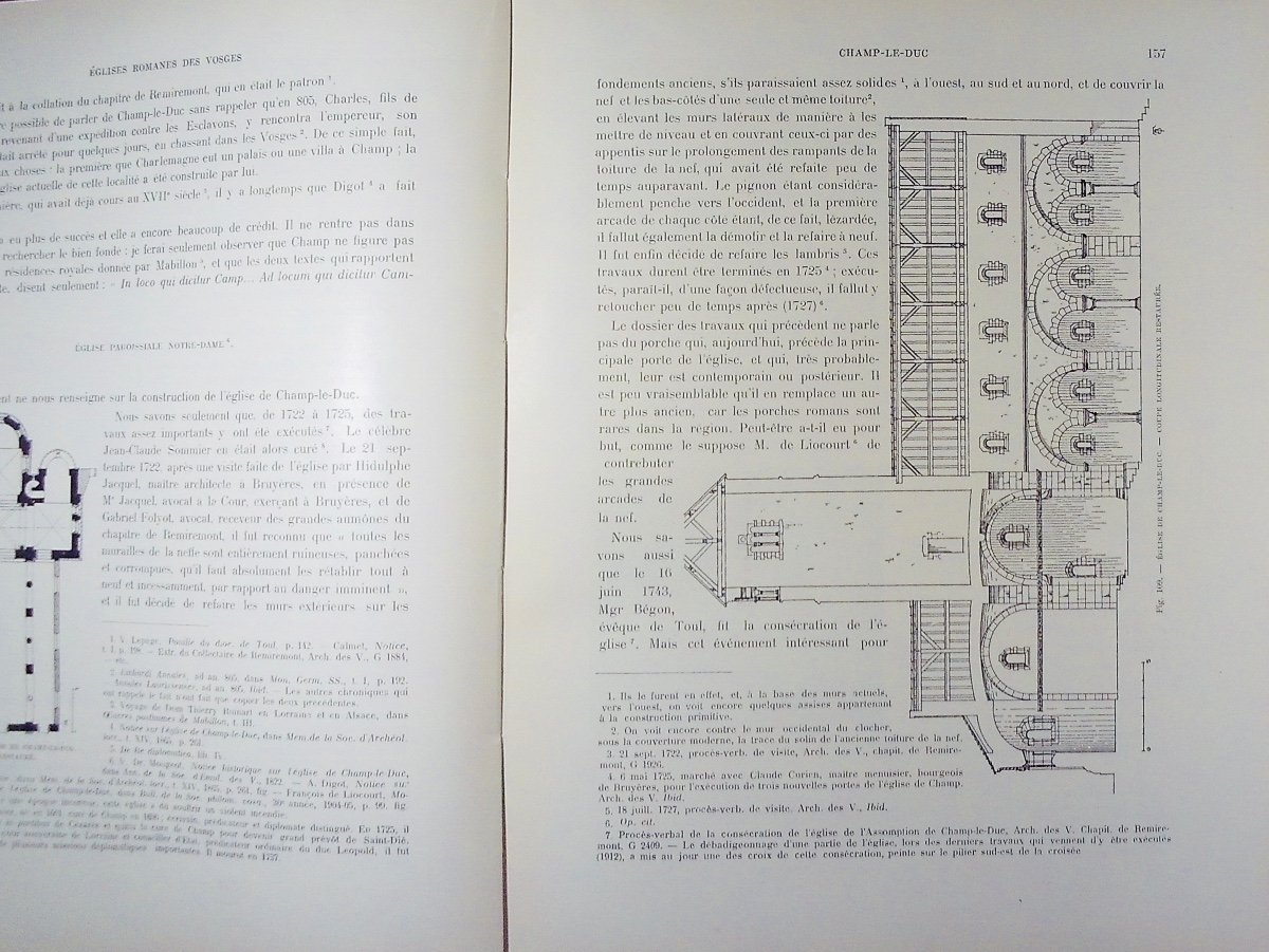 Durand (georges) - Romanesque Churches Of The Vosges. Paris, édouard Champion, 1913, Paperback.-photo-6