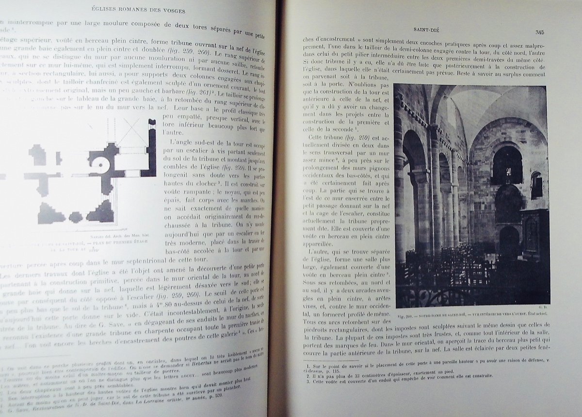 DURAND (Georges) - Églises romanes des Vosges. Paris, Édouard Champion, 1913, broché.-photo-7