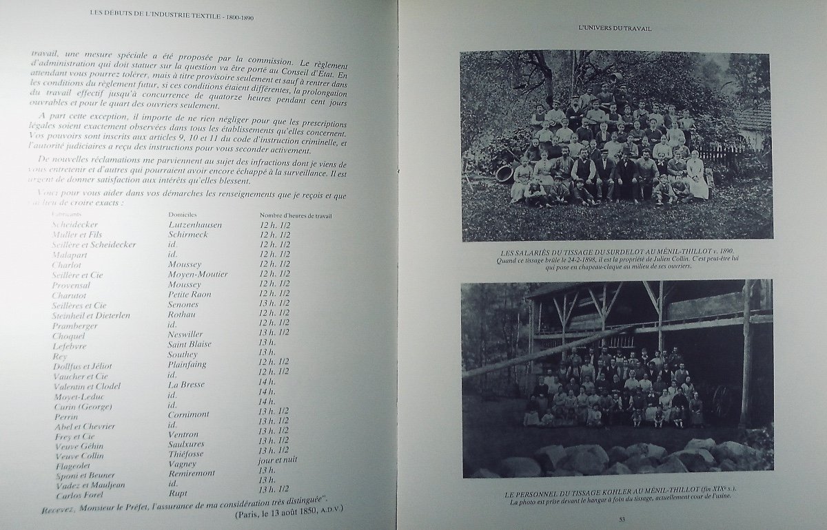DURUPT (Pierre) - Hommes et femmes du textile dans les Hautes-Vosges. Remiremont, 1988.-photo-7