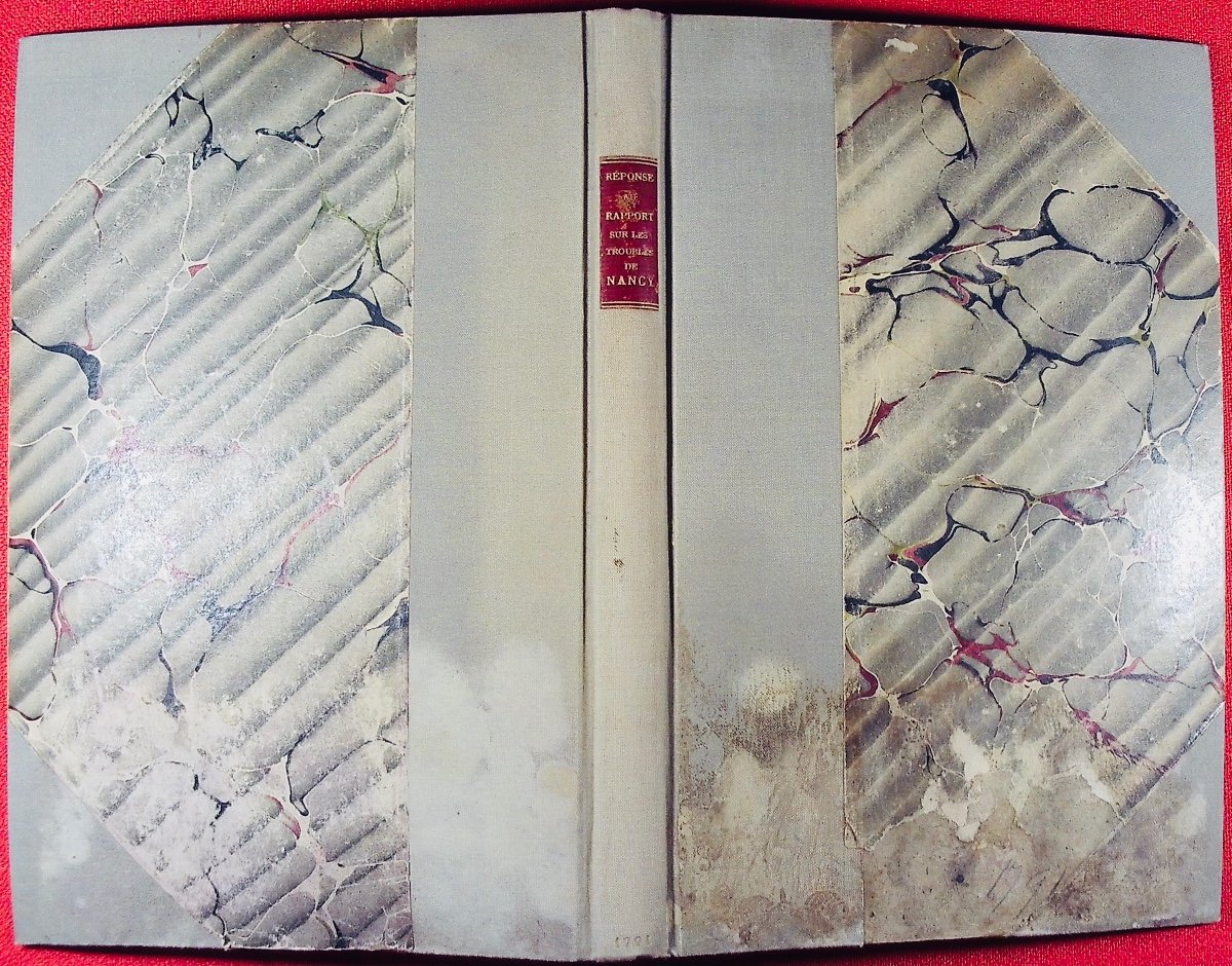 Duveyrier, Notebook - Response To The Report By Mm. About Nancy's Troubles. 1791, 19th Century Binding.-photo-4