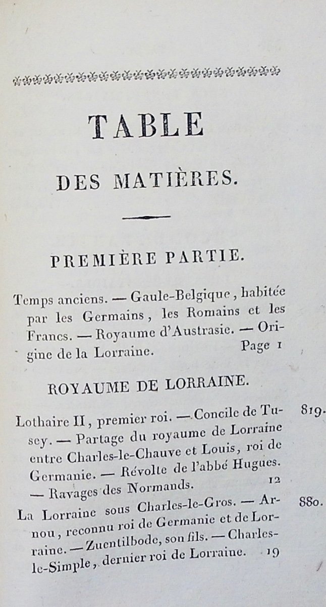 Etienne (henri) - Summary Of Lorraine's Story. Lecointe And Durey, 1825, Calfskin Binding.-photo-5