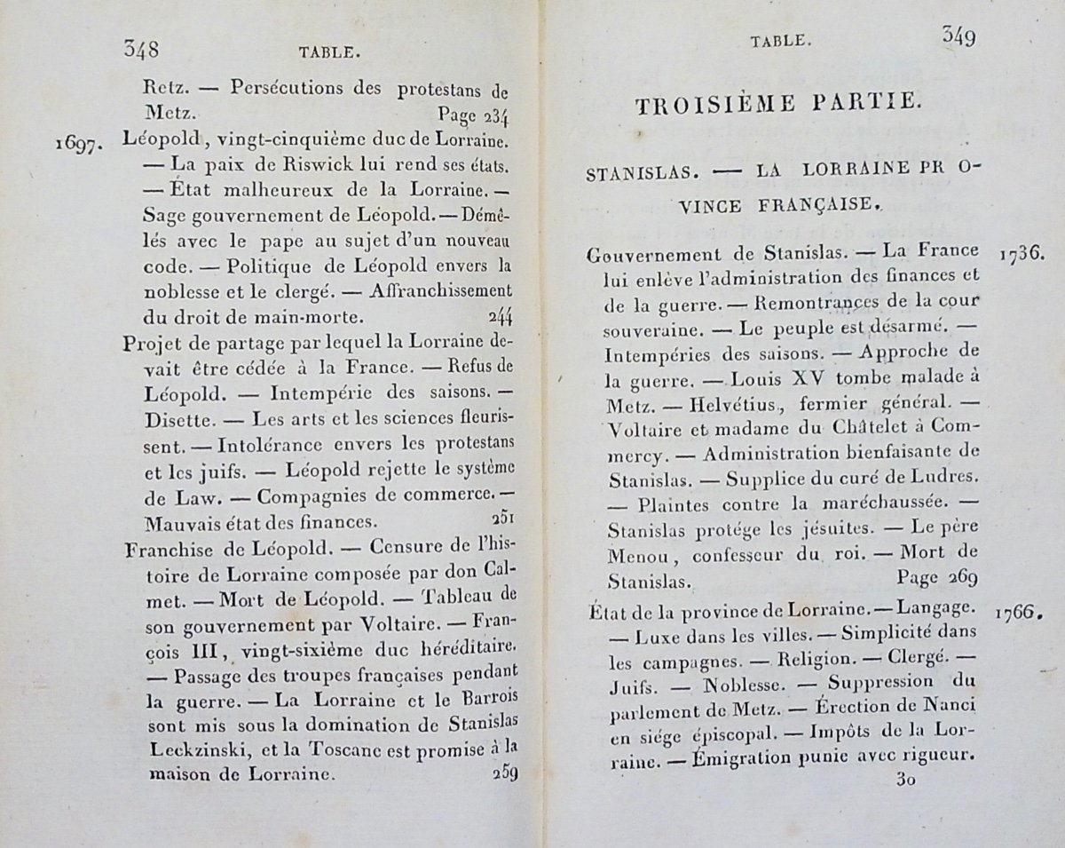 Etienne (henri) - Summary Of Lorraine's Story. Lecointe And Durey, 1825, Calfskin Binding.-photo-7