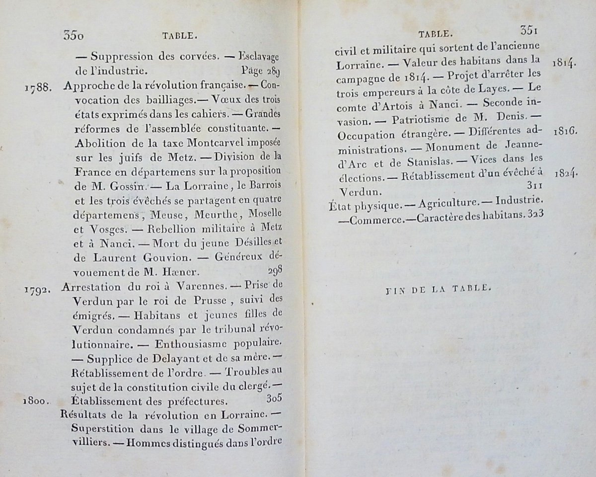 Etienne (henri) - Summary Of Lorraine's Story. Lecointe And Durey, 1825, Calfskin Binding.-photo-8