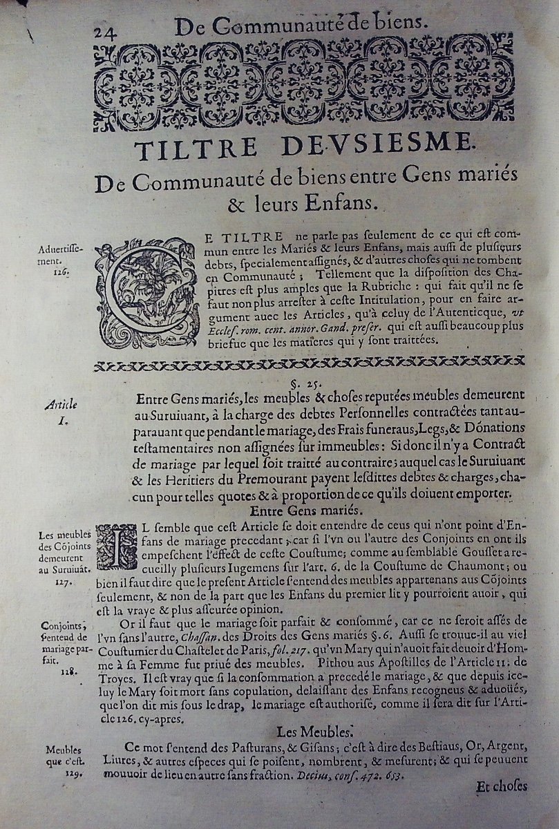 Abraham Fabert's Remarks On The General Customs Of The Duchy Of Lorraine. Metz, 1657.-photo-2