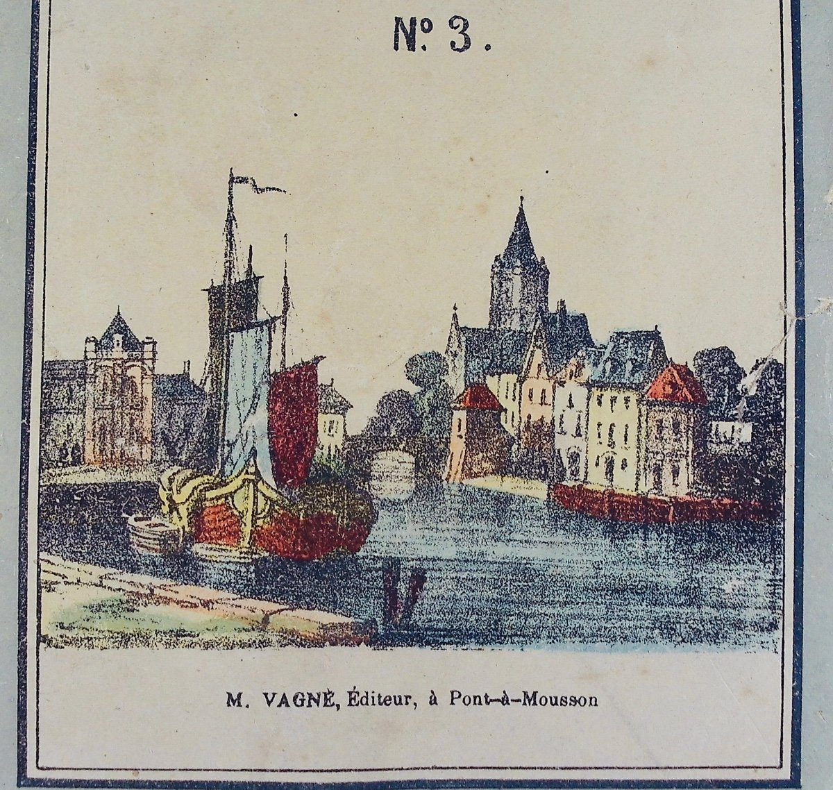 FAGONDE - Études de dessins et de peintures, n°3. Pont-à-Mousson, M. Vagné, vers 1840, broché.-photo-8