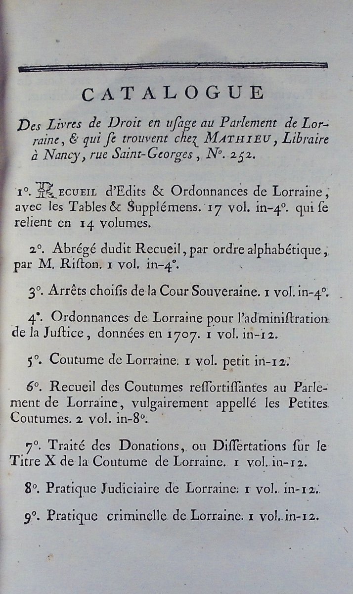 François-de-neuchateau - Authentic Collection Of The Ordinances Of Lorraine Concerning The Vosges.-photo-1