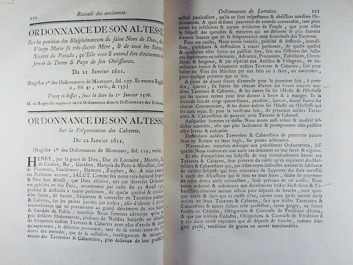 François-de-neuchateau - Authentic Collection Of The Ordinances Of Lorraine Concerning The Vosges.-photo-8
