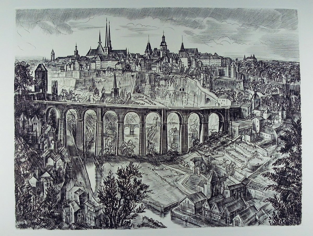 FRIEDEN - Présentation du Luxembourg. Berger-Levrault, 1957, illustré par DÉCARIS.-photo-6