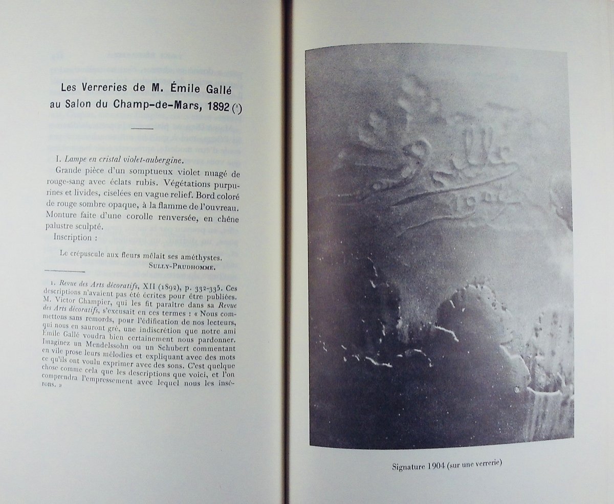 Gallé - Writings For Art. Floriculture - Decorative Art - Exhibition Notice. Reissue, 1980.-photo-5