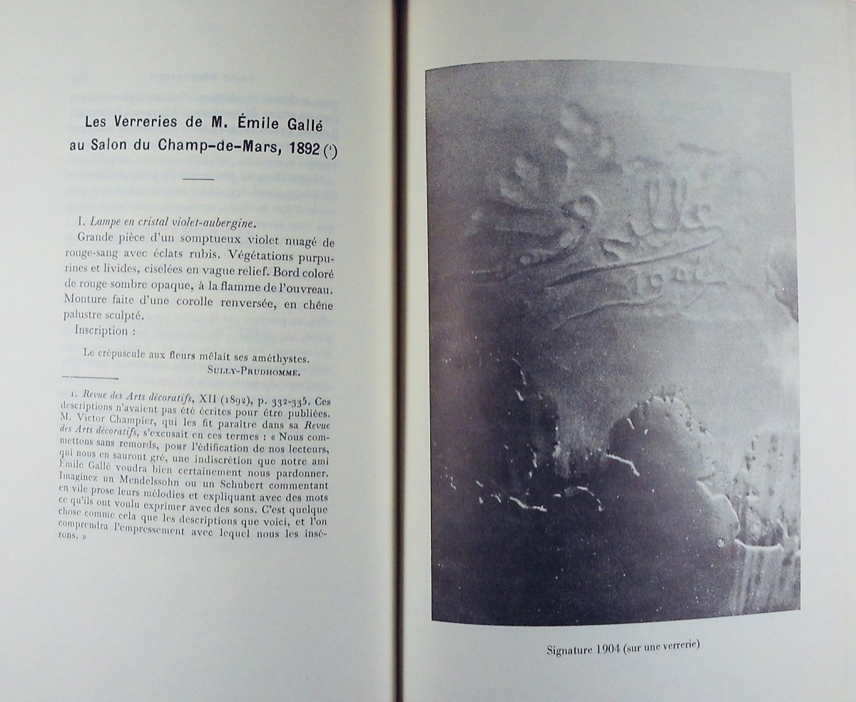 GALLÉ  - Écrits pour l'art. Floriculture - Art décoratif -Notice d'exposition. Réédition, 1980.-photo-5
