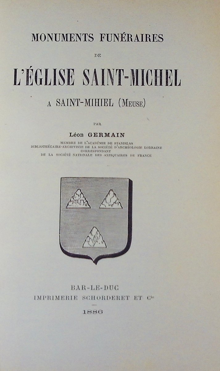 GERMAIN (Léon) - Monuments funéraires de l'église Saint-Michel à Saint-Mihiel (Meuse). 1886.-photo-3