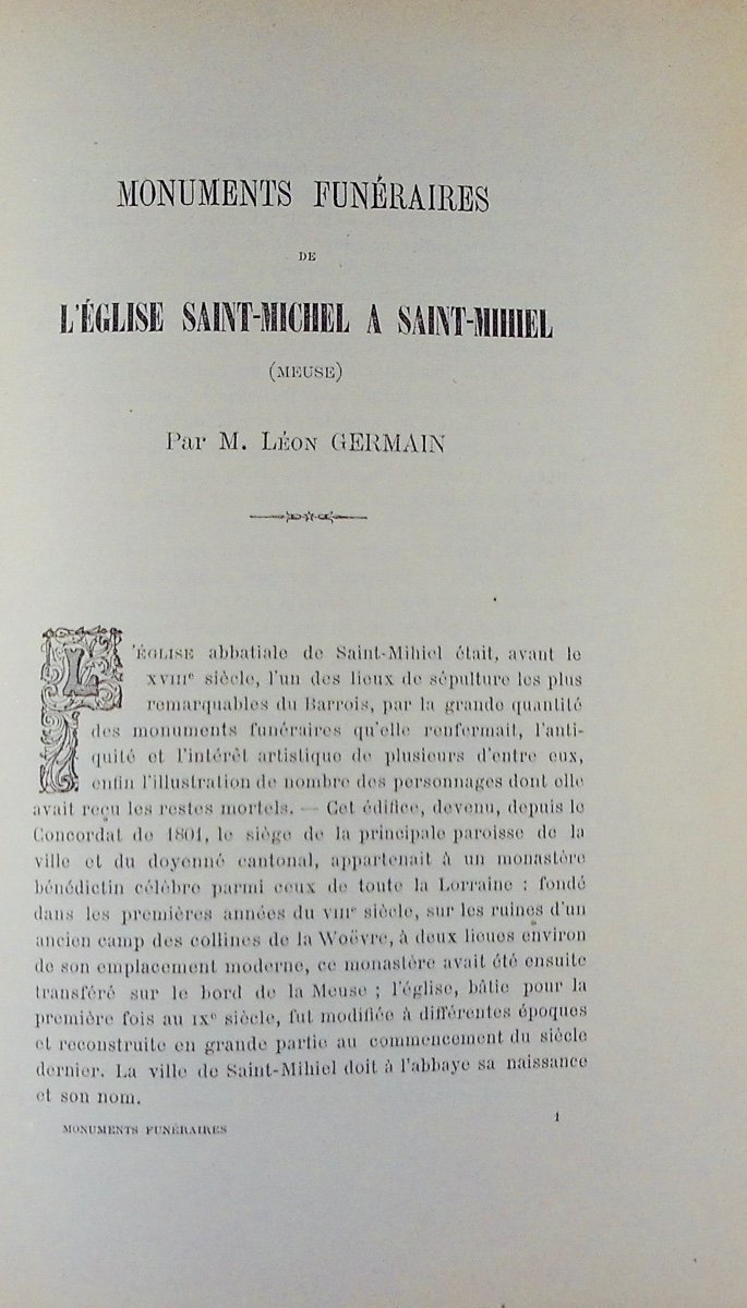 GERMAIN (Léon) - Monuments funéraires de l'église Saint-Michel à Saint-Mihiel (Meuse). 1886.-photo-4