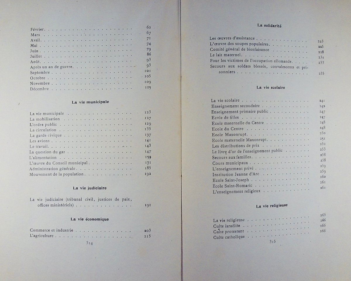 GERMAIN TRICOT (A.) - Pages vosgiennes. La Vie à Remiremont pendant la guerre 1914-1915. 1916.-photo-2