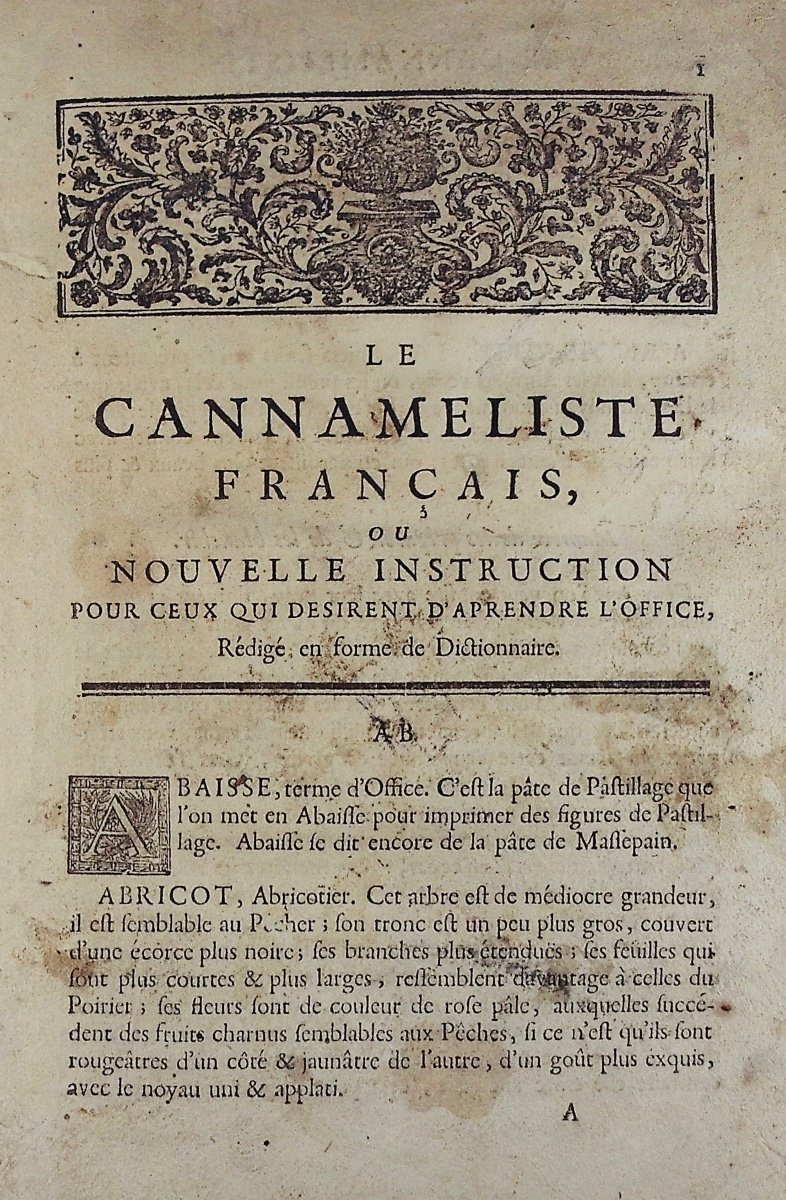 GILLIERS (Joseph) - Le Cannaméliste français.  Leclerc et Merlin, 1768, reliure demi-vélin.-photo-4