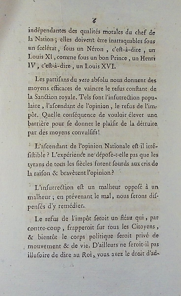 Grégoire (henri) - Opinion Of Mr. Grégoire Parish Priest Of Emberménil, Deputy For Nanci. 1789, Paperback.-photo-4