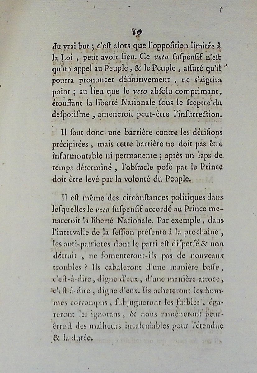 GRÉGOIRE (Henri) - Opinion de M. Grégoire curé d'Emberménil, député de Nanci. 1789, broché.-photo-8
