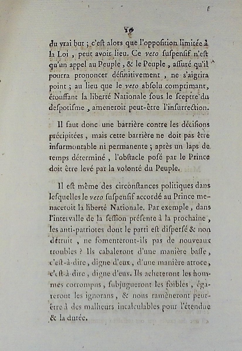 Grégoire (henri) - Opinion Of Mr. Grégoire Parish Priest Of Emberménil, Deputy For Nanci. 1789, Paperback.-photo-8