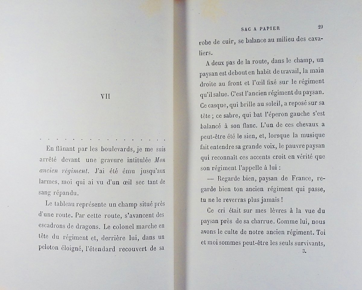 Gyp, & Three Stars - Paper Bag. Calmann Lévy, 1886, Signed Binding In Full Purple Morocco.-photo-6