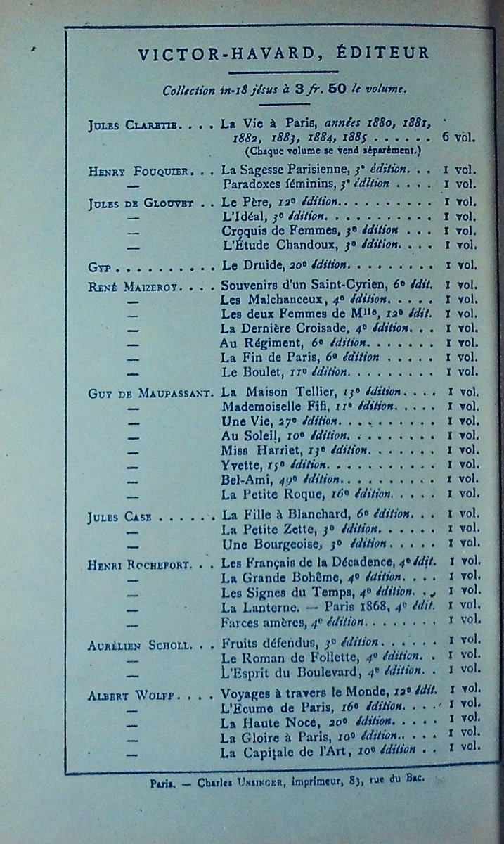 GYP - Dans l'train. Victor-Havard, 1887,  reliure plein maroquin violet signée Bézard.-photo-3
