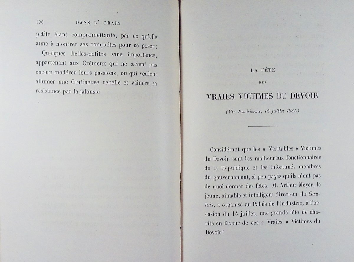 Gyp - On The Train. Victor-havard, 1887, Full Purple Morocco Binding Signed Bézard.-photo-6