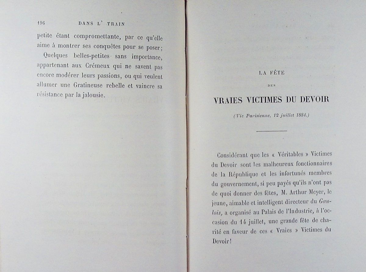 GYP - Dans l'train. Victor-Havard, 1887,  reliure plein maroquin violet signée Bézard.-photo-6