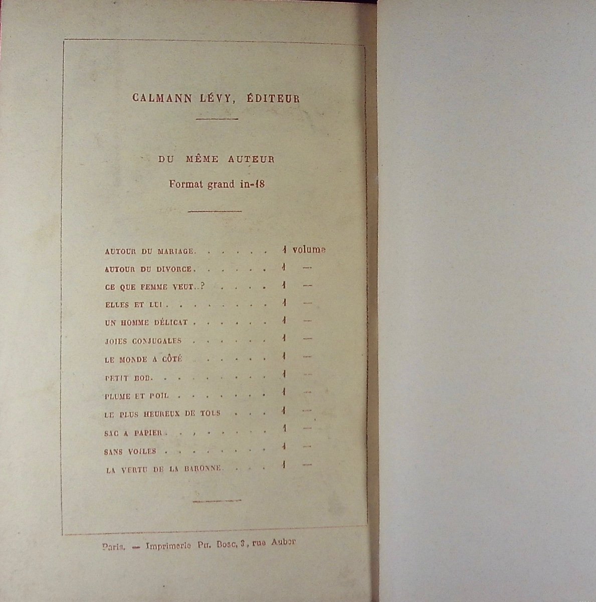 GYP - Pour ne pas l'être. Bibliothèque-Charpentier, 1887, reliure plein maroquin violet signée.-photo-3