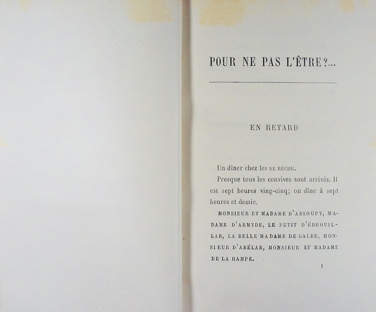 GYP - Pour ne pas l'être. Bibliothèque-Charpentier, 1887, reliure plein maroquin violet signée.-photo-4