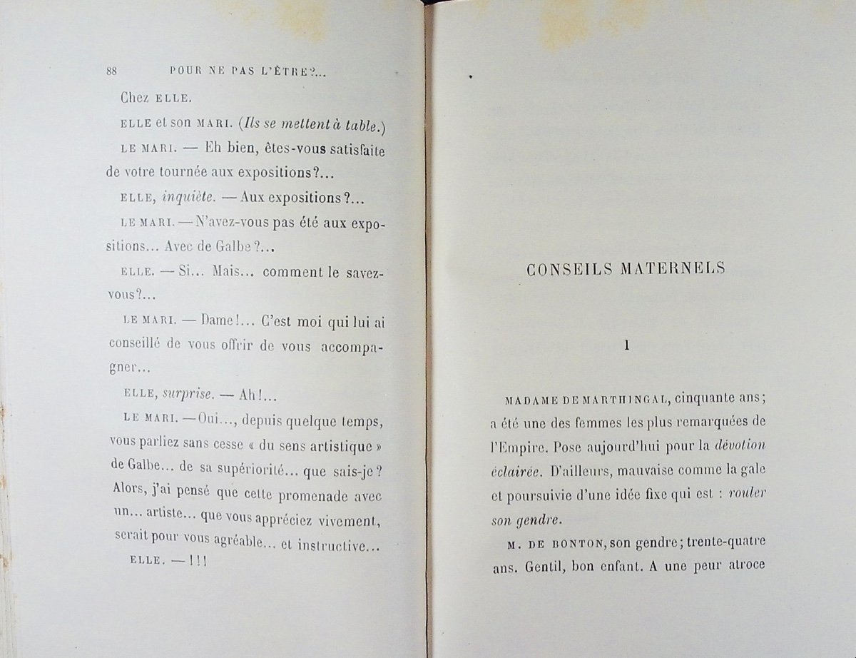 GYP - Pour ne pas l'être. Bibliothèque-Charpentier, 1887, reliure plein maroquin violet signée.-photo-6