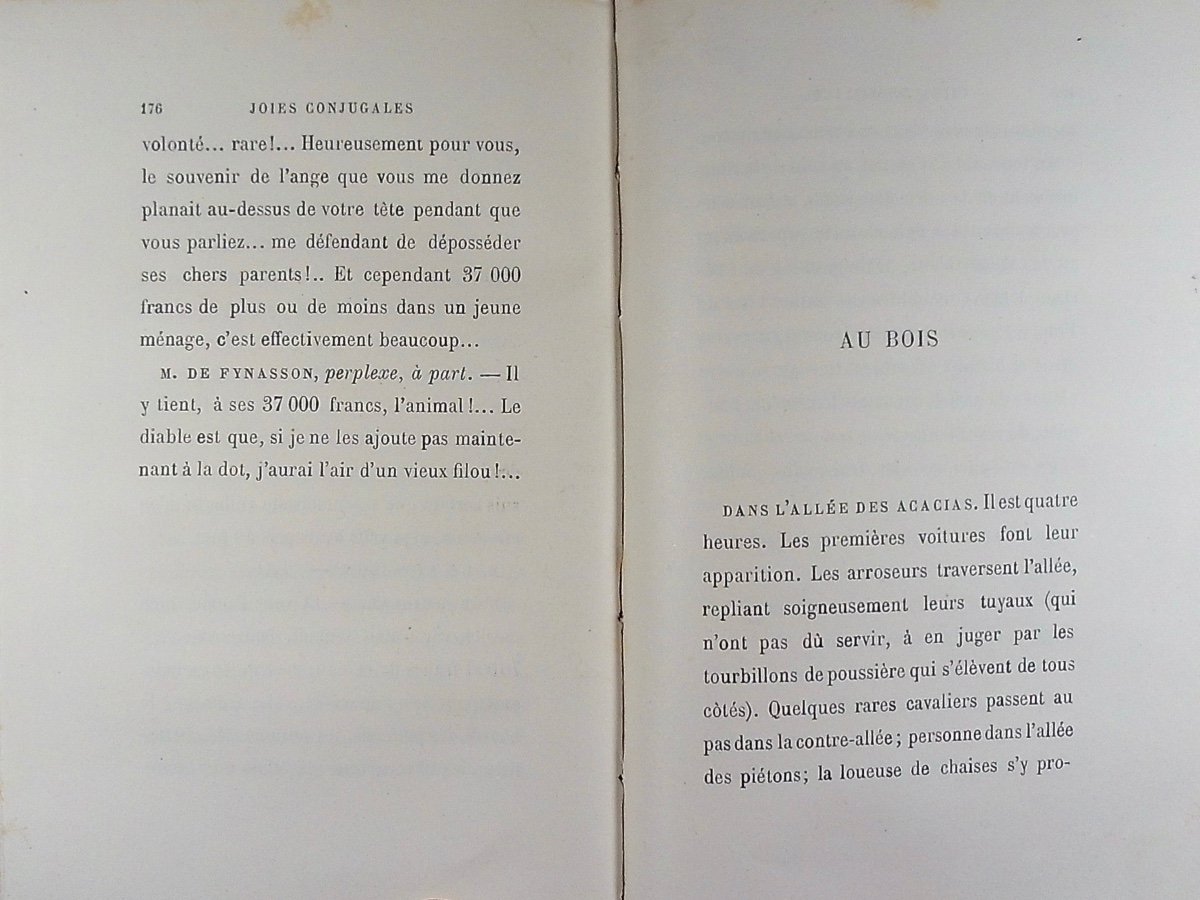 GYP - Pour ne pas l'être. Bibliothèque-Charpentier, 1887, reliure plein maroquin violet signée.-photo-7