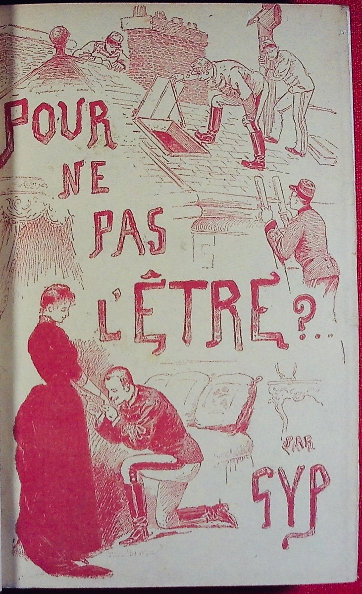 GYP - Pour ne pas l'être. Bibliothèque-Charpentier, 1887, reliure plein maroquin violet signée.