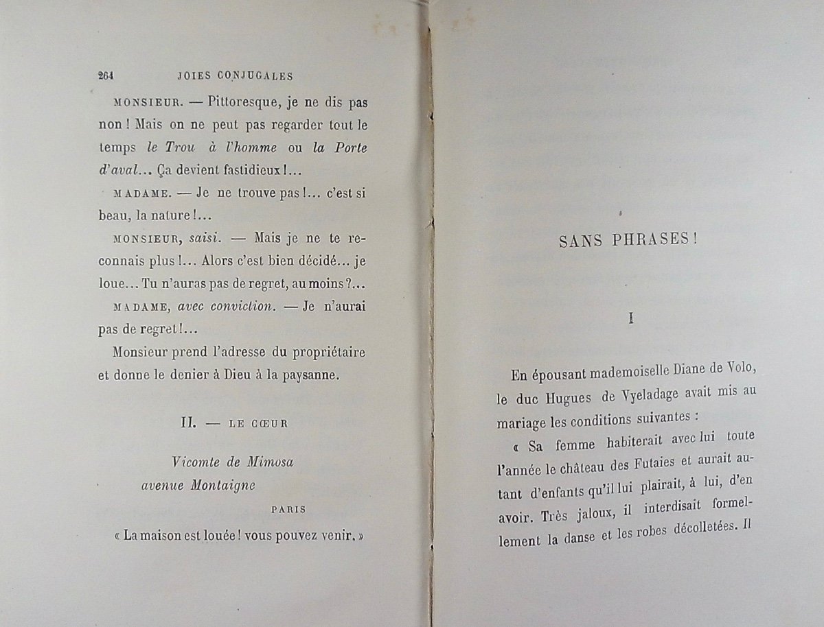 GYP - Joies conjugales. Calmann-Lévy, 1887, reliure plein maroquin violette signée Bézard.-photo-5